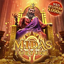 Midas Fortune online game logo by PG Soft on geometry-dashfree.com